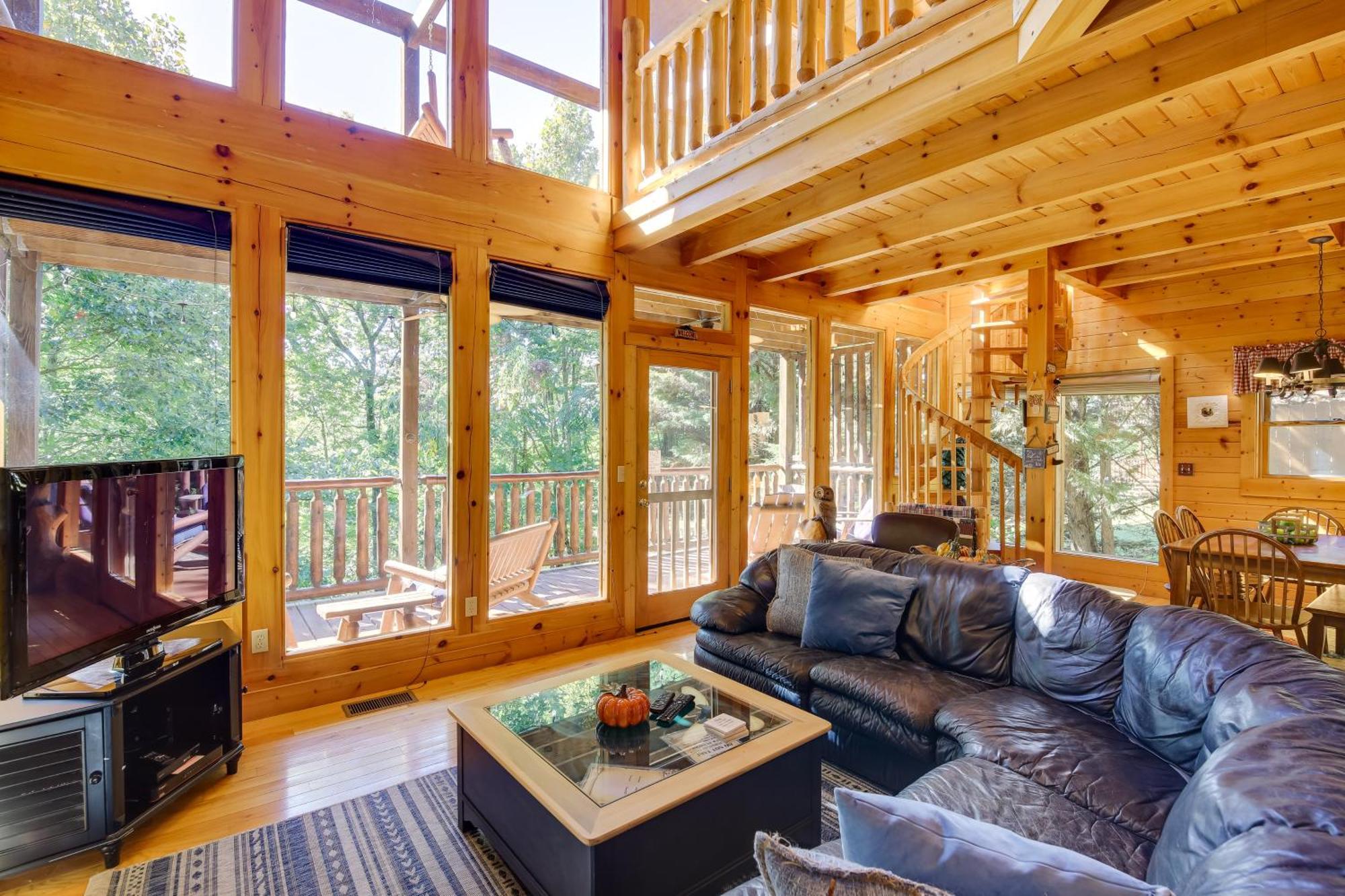 Secluded And Wooded Wears Valley Cabin With Fire Pit! Севьервилл Экстерьер фото